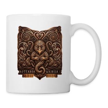 Maori Manaia spiritueller Beschützer Neuseeland - Tasse - Weiß - Rechts