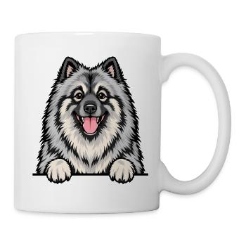Wolfsspitz - Tasse - Weiß - Rechts