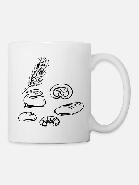 Backen - Tasse - Weiß