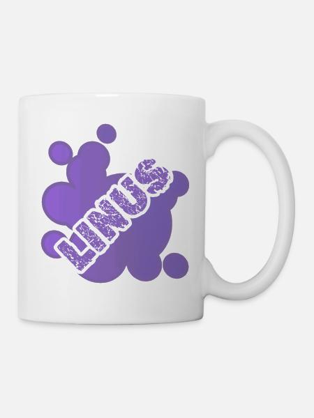 Tier Linus - Tasse - Weiß