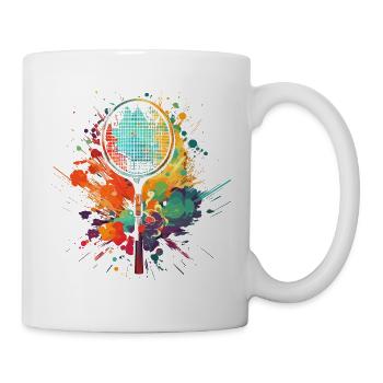 Badmintonschläger Graffiti - Tasse - Weiß - Rechts