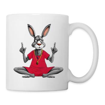 Esel Yoga - Tasse - Weiß - Rechts