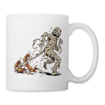 Mumie vs. Termiten - Tasse - Weiß - Rechts
