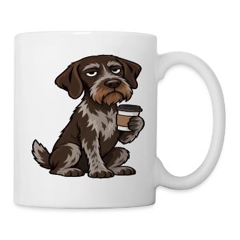 Deutsch Drahthaar Deutsch-Drahthaar Besitzer - Tasse - Weiß - Rechts