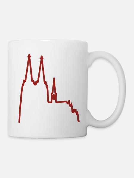 Kölner Dom - Tasse - Weiß