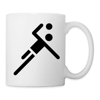 Handball - Tasse - Weiß - Rechts