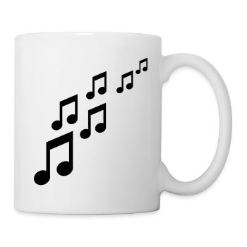 Note - Mug blanc - blanc - Droite