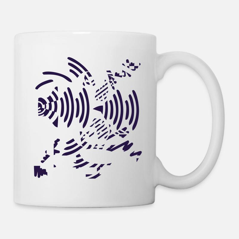music distortion v2 (© alteerian) - Tasse - Weiß