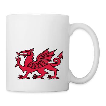Welsh Dragon - Mug - white - Right