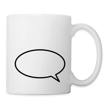Sprechblase (rund) - Tasse - Weiß - Rechts