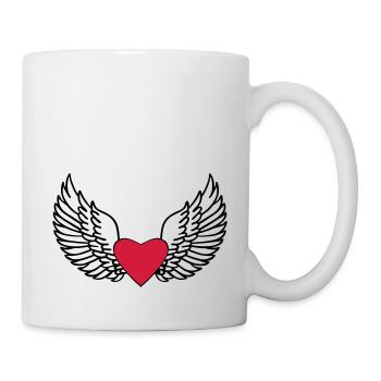 Heart and Wings - Mug - white - Right