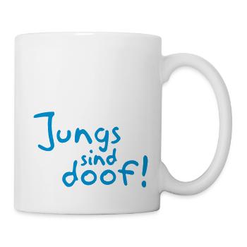 Les gars sont stupides! - Mug blanc - blanc - Droite