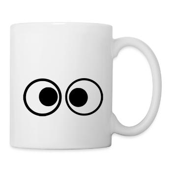 Augen 1 - Tasse - Weiß - Rechts