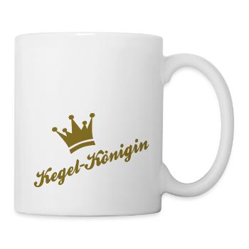 kegeln - Tasse - Weiß - Rechts