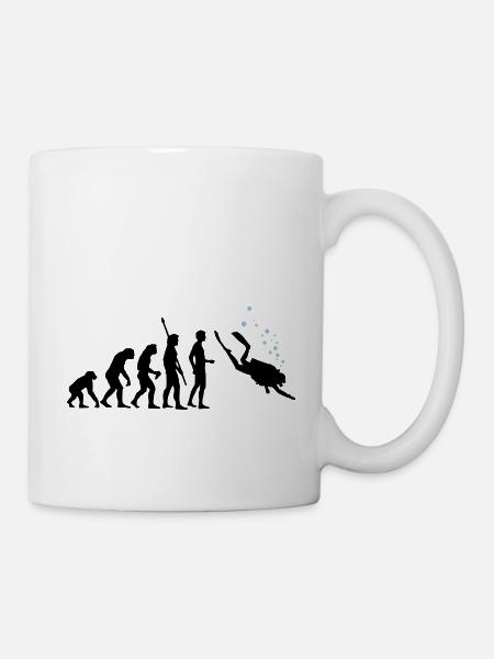 evolution_taucher_c_2c - Tasse - Weiß