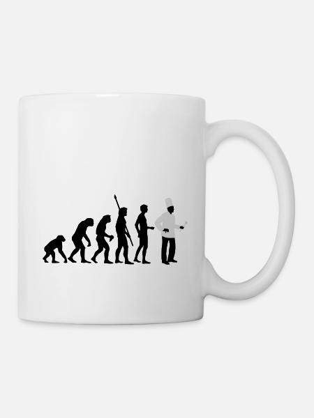 evolution_koch_2c - Tasse - Weiß