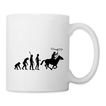 evolution_cowboy - Mug - white - Right