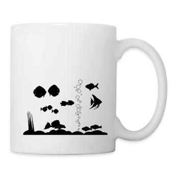 Aquarium - Tasse - Weiß - Rechts