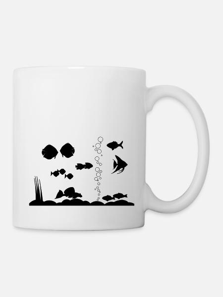 Aquarium - Tasse - Weiß