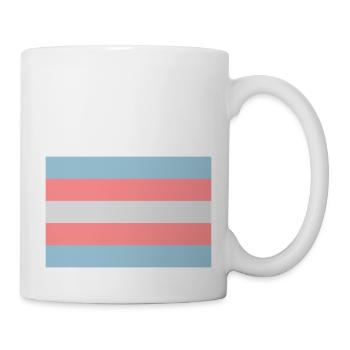 Transgender-Pride-Flag. - Tasse - Weiß - Rechts