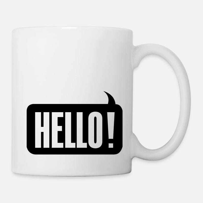 Hello! - Tasse - Weiß