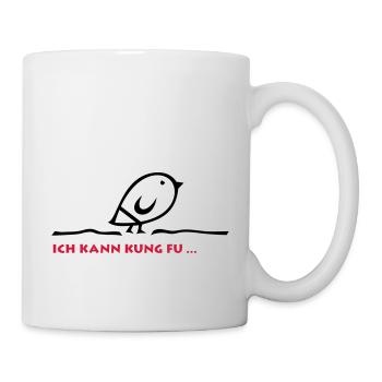 Tweetlercools - Ich kann KUNG FU - Tasse - Weiß - Rechts