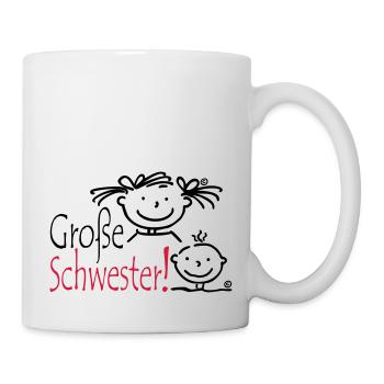 Grosse Schwester - Tasse - Weiß - Rechts