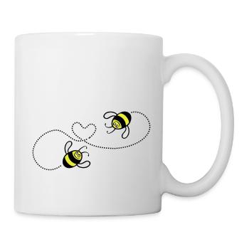 bees in love - Mug - white - Right