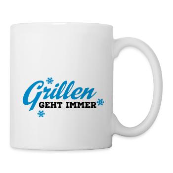 grillen - Tasse - Weiß - Rechts