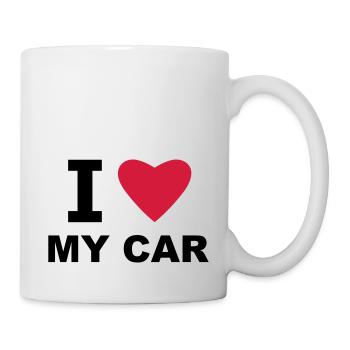 I Love my Car - Tasse - Weiß - Rechts
