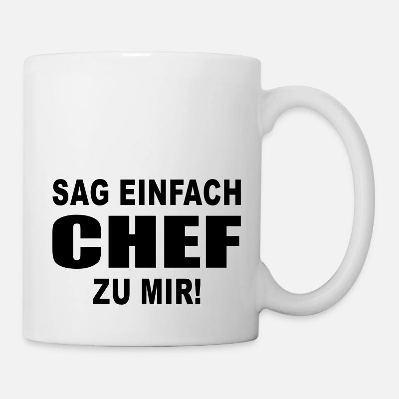 chef boss - Tasse - Weiß