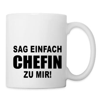 chefin - Tasse - Weiß - Rechts