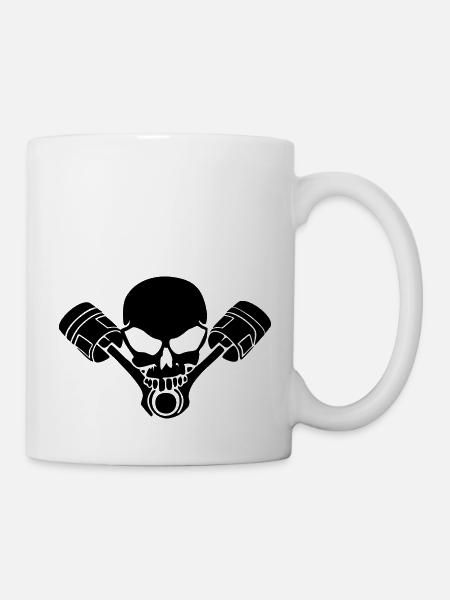 Motocrosshead - Tasse - Weiß
