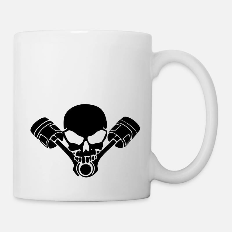 Motocrosshead - Tasse - Weiß