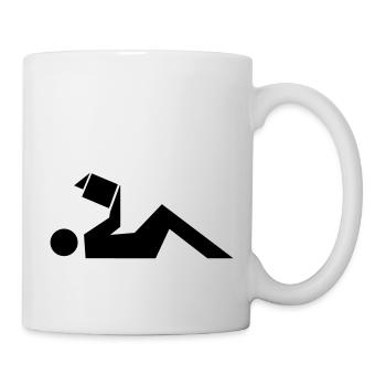 Lese Junkie Icon - Tasse - Weiß - Rechts