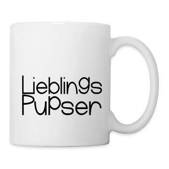 Lieblingspupser - Tasse - Weiß - Rechts