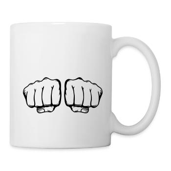 two fists - Mug - white - Right