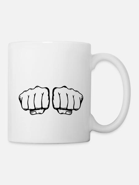 two fists - Mug - white