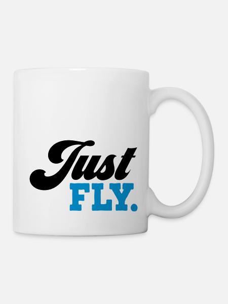 fliegen - Tasse - Weiß