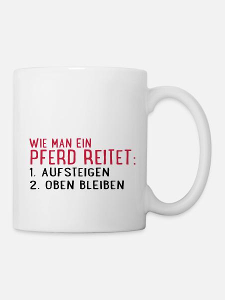 Pferd - Tasse - Weiß