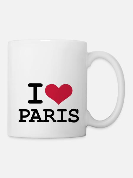 I - love - Paris - Mug - white