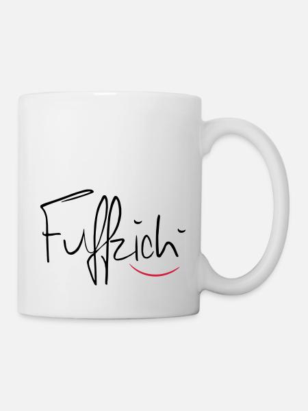 fünfzig - Tasse - Weiß