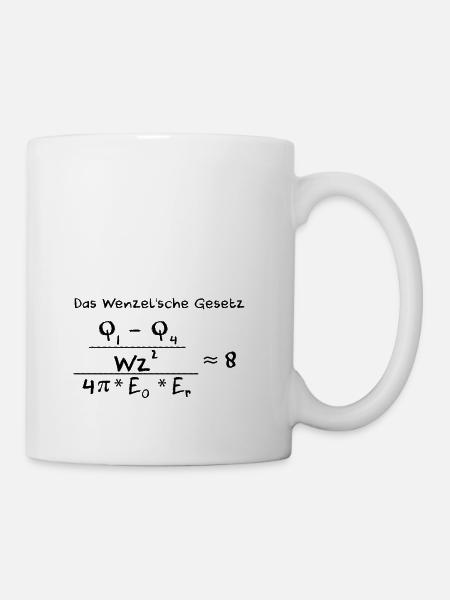 Wenzel'sches Gesetz - Tasse - Weiß
