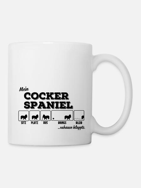 Mein Cocker Spaniel - zuhause klappts - Tasse - Weiß