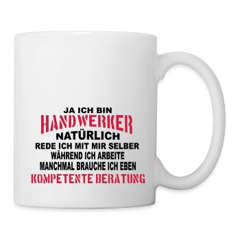 Handwerker Beratung - Tasse - Weiß - Rechts