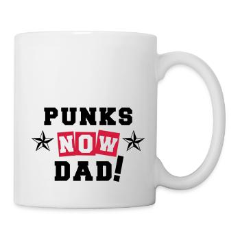 Punks Now Dad! - Tasse - Weiß - Rechts