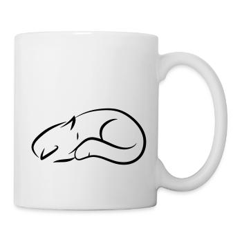 Katze - Tasse - Weiß - Rechts