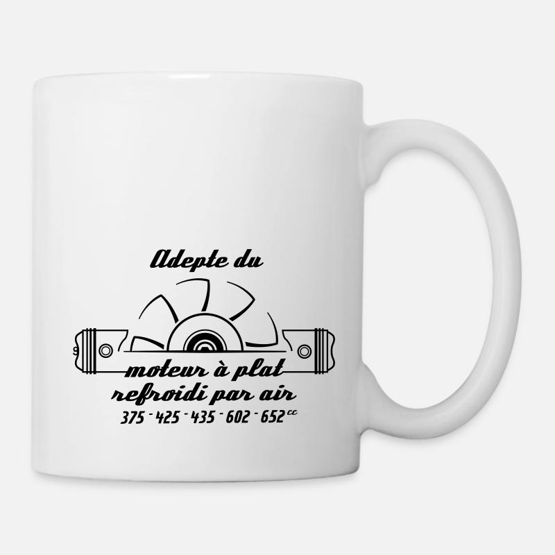 Moteur à plat - Mug blanc - blanc