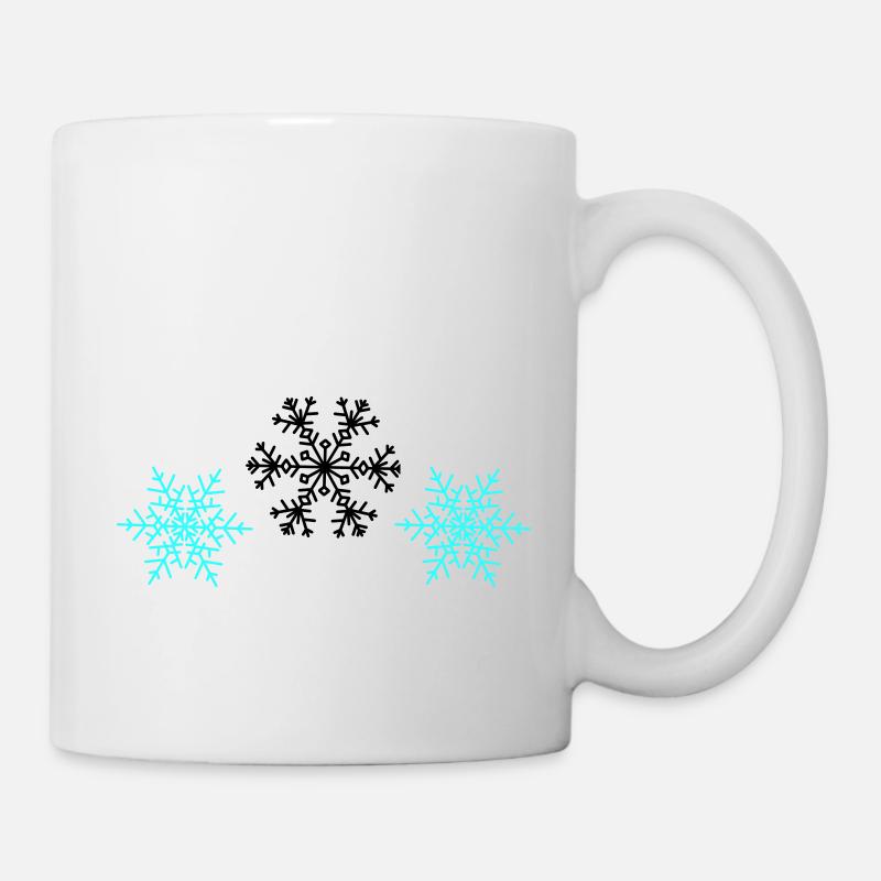 Schneeflocken - Tasse - Weiß