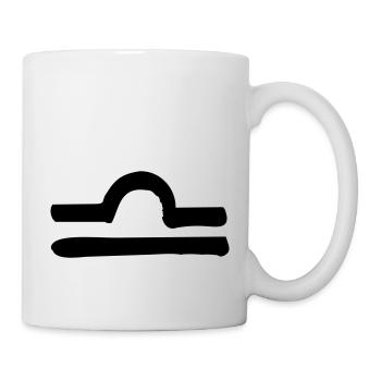 libra zodiac - Tasse - Weiß - Rechts